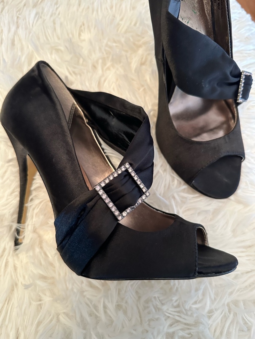 Vintage satin heels